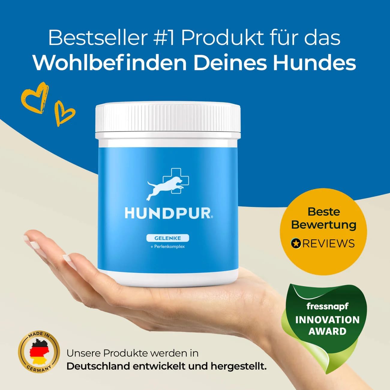 Pearl Complexes, Dog Joint Granules with Green Lip Mould, Glucosamine, MSM, Food Supplement with Spirulina Seaweed for Nutrient of All Joints 300g - Image 9