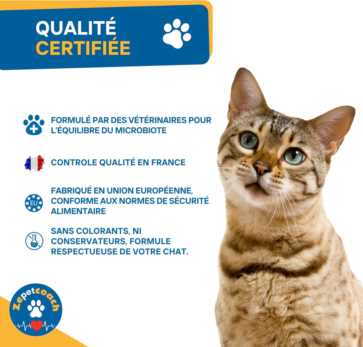 Healthy Digestion Formula for Cats – Prebiotic & Probiotic – Support Intestinal Flora & Immunity – 250g - Image 9