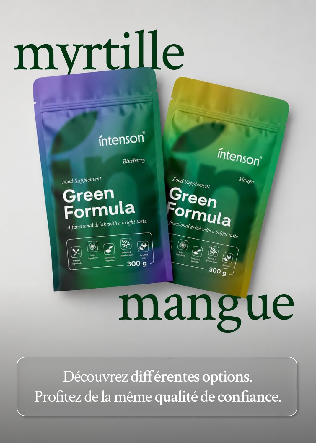 Intenson Green Formula, Mango, Super Greens Powder, 300g - Image 10