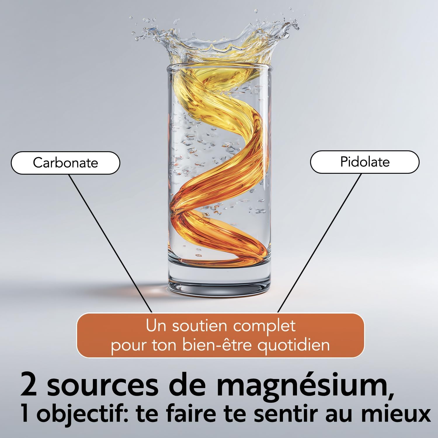 Magnesium Powder Complex 300g PiùLife, 215mg per Dose - Image 4