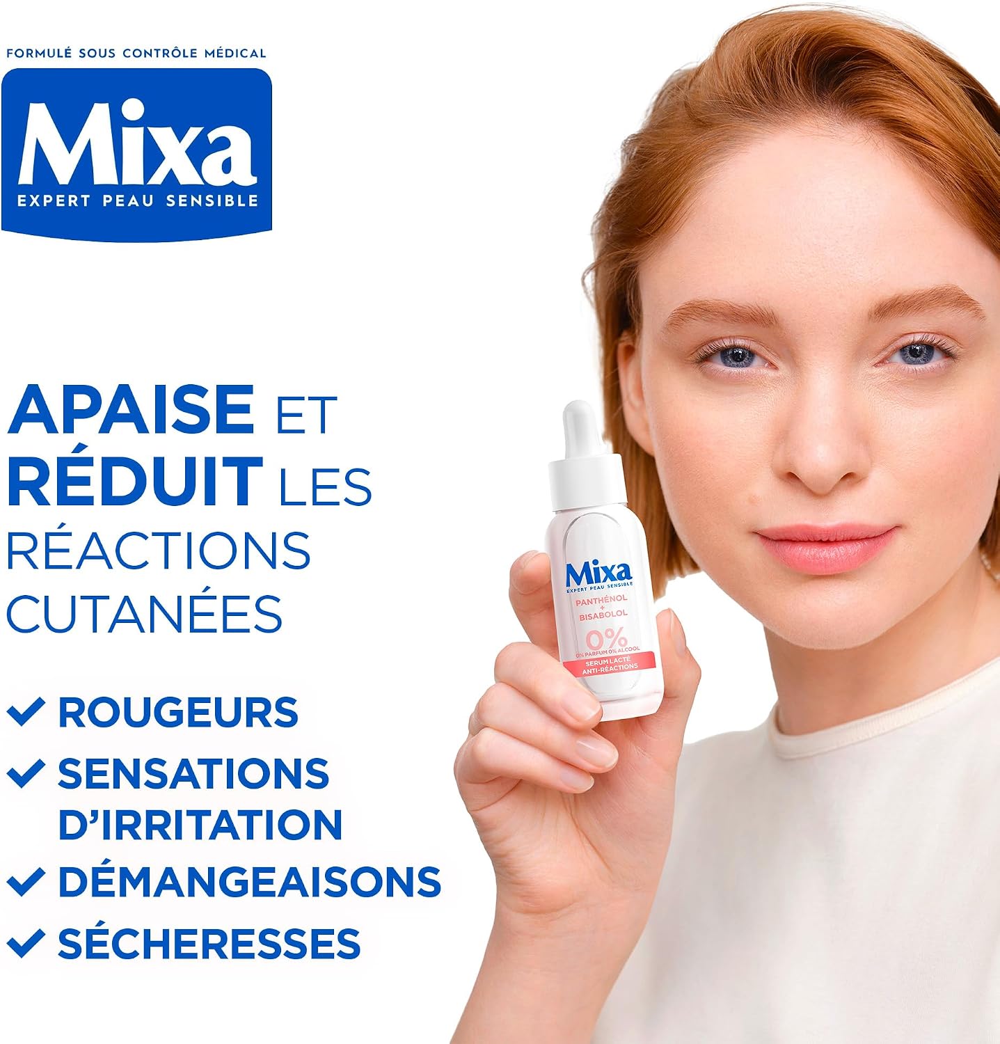 MIXA Soothing Anti-Reaction Serum Reactive Skin Fragrance Free 1 fl oz - Image 3