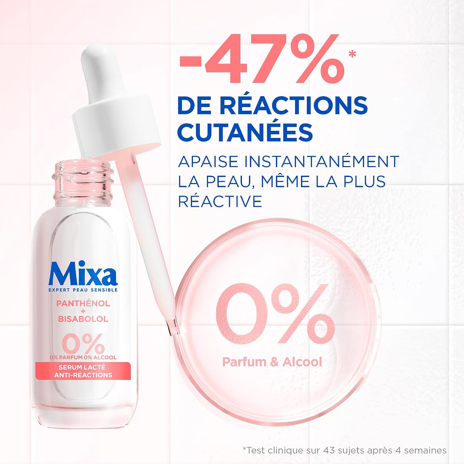 MIXA Soothing Anti-Reaction Serum Reactive Skin Fragrance Free 1 fl oz - Image 4