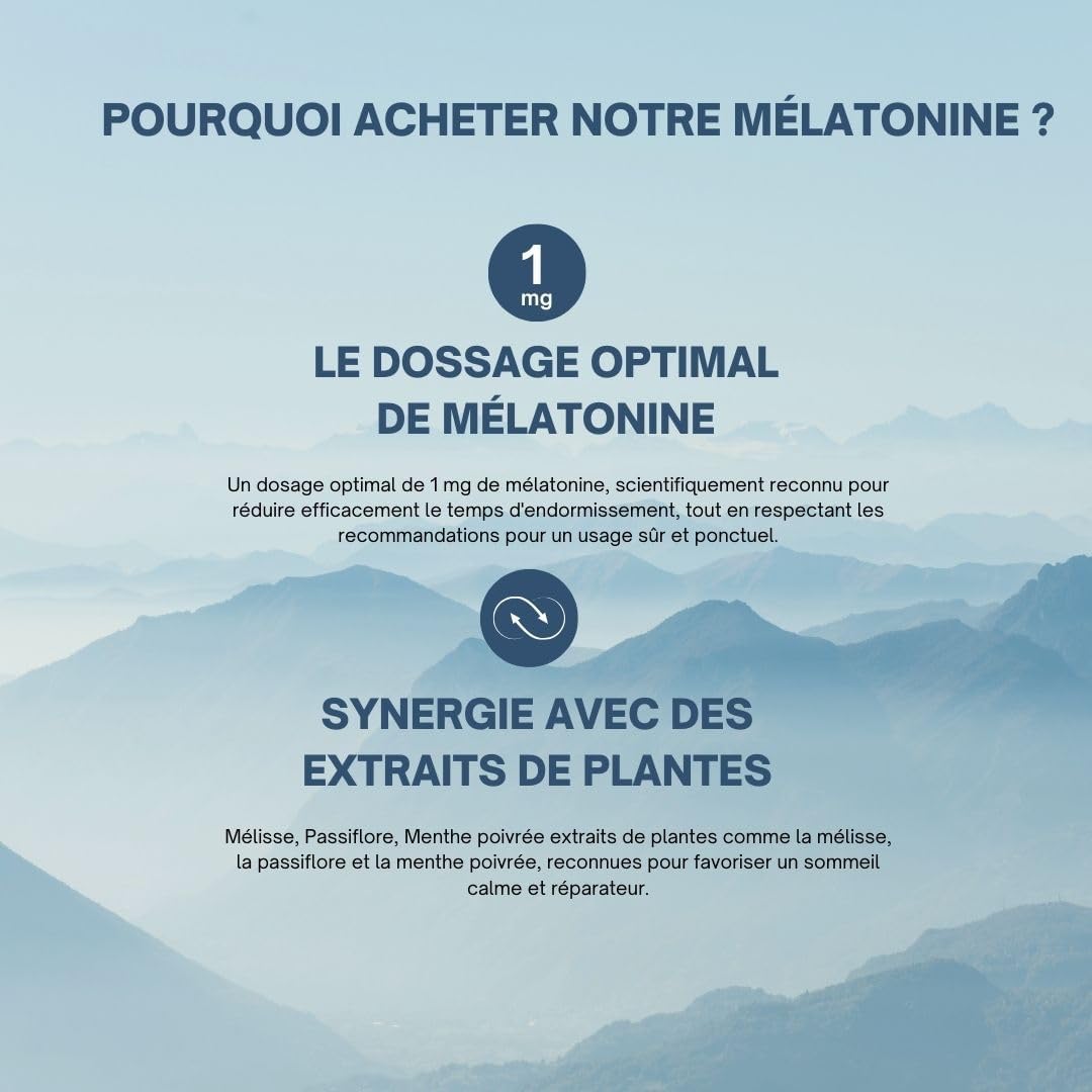 Sleep and Rapid Sleep for Active Men - After Meal Relaxation, Jetlag - Melatonin, Lemon Balm, Passionflower, Peppermint - ROBUSTE - 60 Capsules 1 Month Vegan - Image 6
