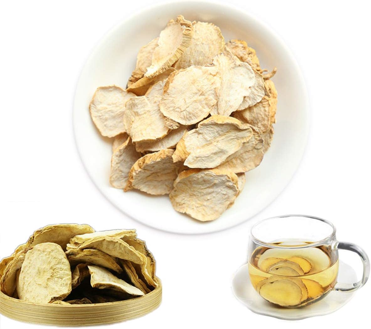 Chinese Herbal Tea White Maca Wild Herbal Tea Dried Maca with Green Tea New Scented Tea Green Tea Health Care Flowers Tea Green Food(100) - Image 2