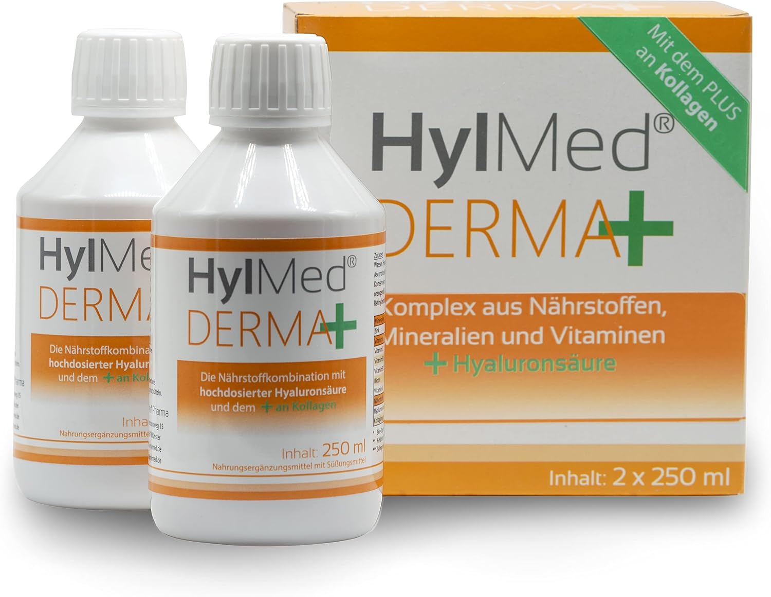 Derma+ High Dose Hyaluronic Acid - With Collagen, Zinc, Vitamins A, C, B2, B3, Biotin to help maintain normal skin for 50 days - Image 2