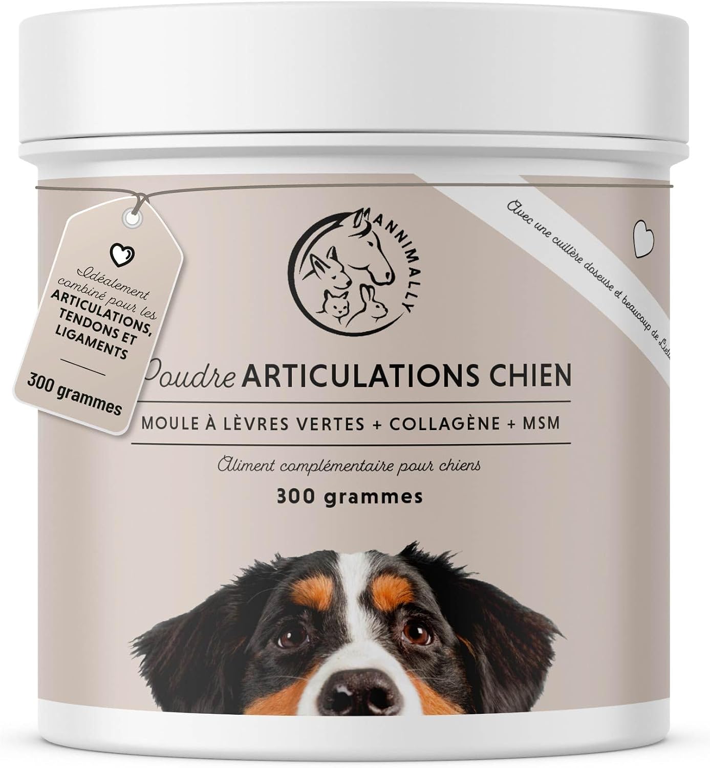 Dog Joint Powder 300 g with MSM, Green Mould Powder for Dogs and Collagen - Powder to Support Anti Inflammatory Dog and Osteoarthritis Dog Treatment – Glucosamine Chondroitin Dog - Image 2