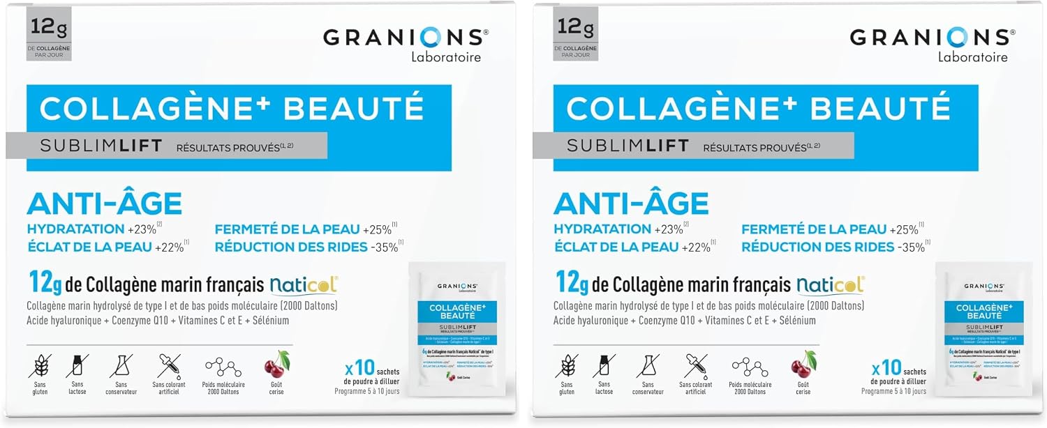 Granions Sublimlift Collagen+ Beauty - 10 Sachets (Pack of 2) - Image 2