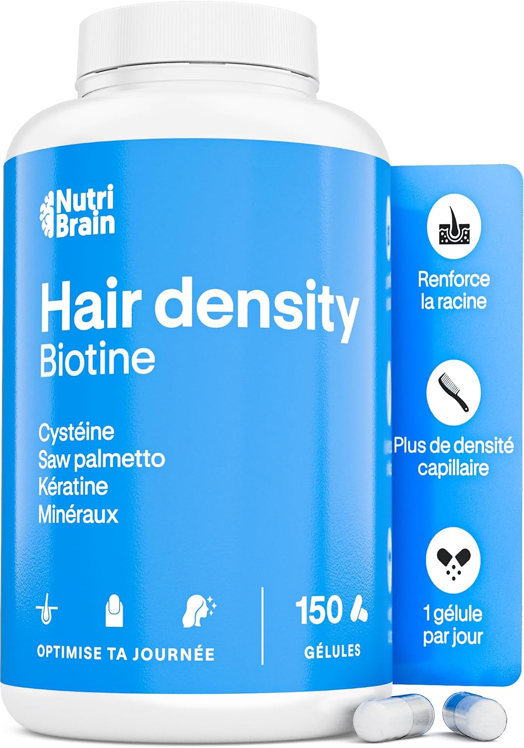 Hair Density Anti-Hair Loss Biotin Saw Palmetto Keratin 150 Capsules - Image 2
