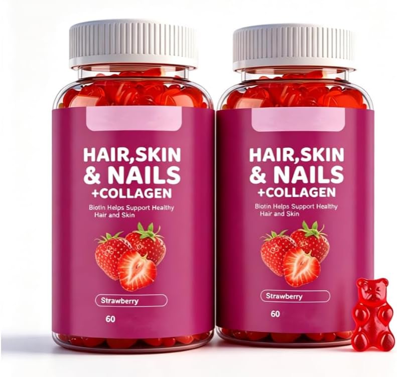 Hair, Skin & Nails + Collagen - Supports Skin 60 Count - Image 2