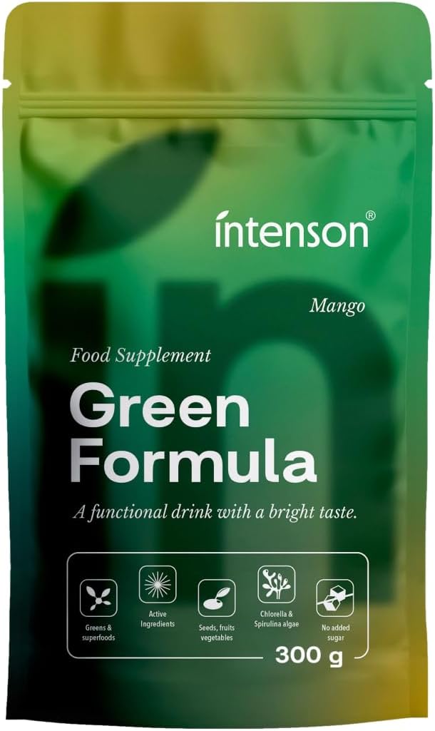 Intenson Green Formula, Mango, Super Greens Powder, 300g - Image 2
