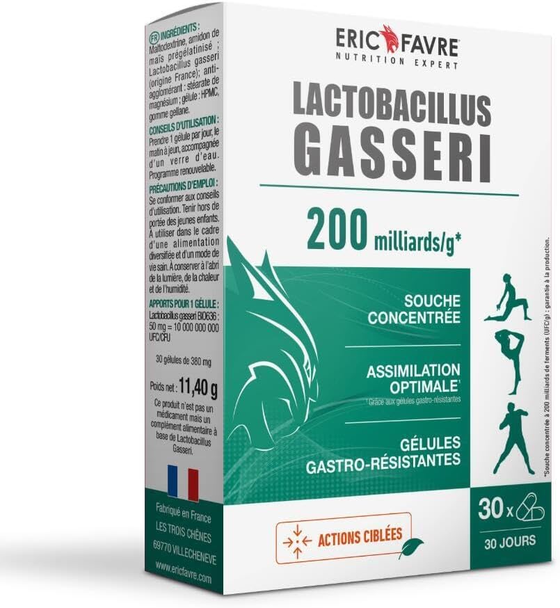 LACTOBACILLUS GASSERI - Natural 200 Billion Ferment - High Dosed - L. Gasseri - Living Complex - Gastro-Resistant Vegetable Capsules - Program 30J - Eric Favre - Image 2