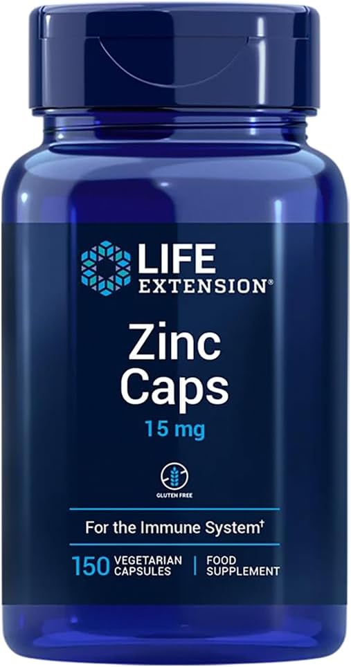 Life Extension - Zinc 15 mg 150 Capsules – Supports the Immune System, Skin, Hair, Nails and Cell Division – With OptiZinc® and Zinc Citrate - Image 2