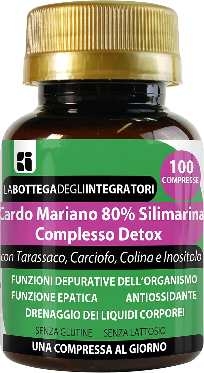 Milk Thistle 80% Silymarin Detox Complex 100 Tablets 1 per Day | with Dandelion Artichoke Choline Inositol | Gluten Free | Liver Detox - Image 2