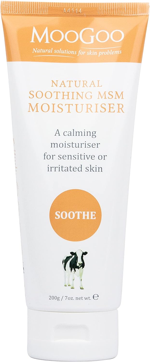 MooGoo MSM Soothing Moisturizer - Soothing Face & Body Moisturizer for sensitive, red or sunburn, irritated skin including eczema, psoriasis and rosacea 200g - Image 2