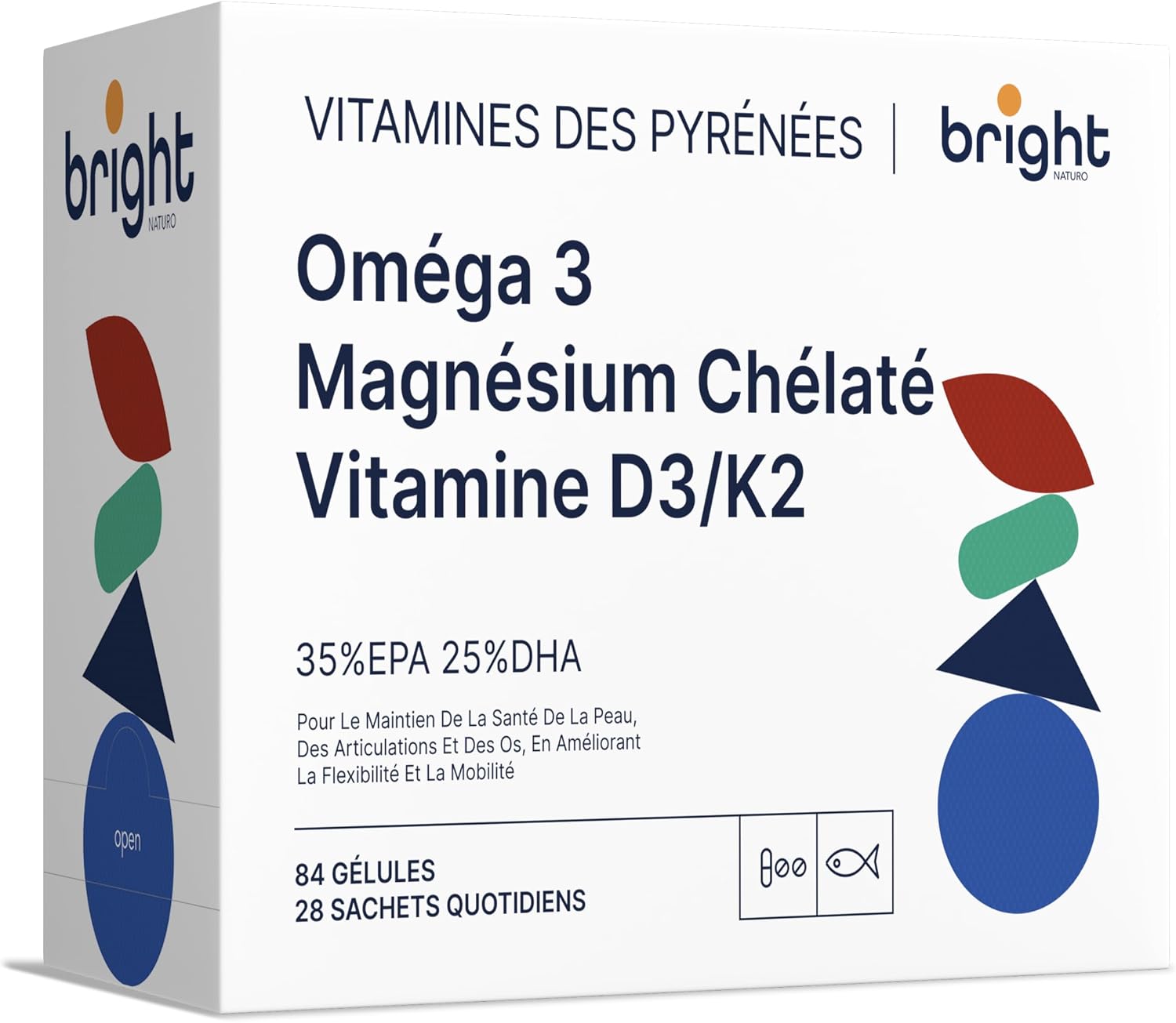 Omega 3 Magnesium Vitamin D3 K2 2000 IU – Non-GMO, PHYTO-GUIDE | Optimal Synergy for Heart, Bone and Nervous Balance I 28 Daily Doses - Image 2