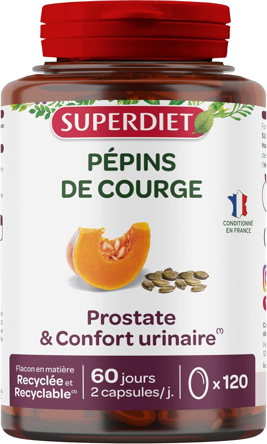 Prostate, Urinary Comfort - Squash Seed - Capsules - Image 2