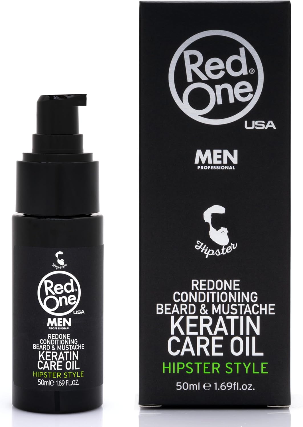 Redone Keratin Beard and Moustache Oil 50 ml | Innovative Style | Softens L - Image 2