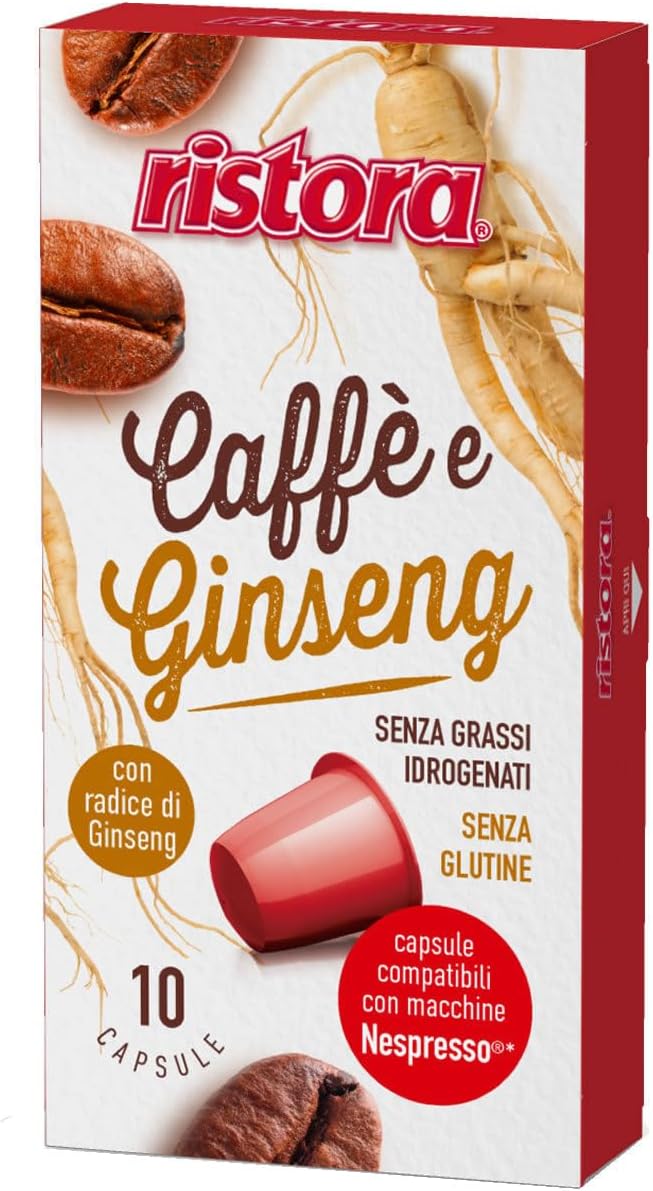 Ristora Ginseng Capsules Compatible Nespresso Machine - 60 Pods (6 x 10 Pieces) - Image 2