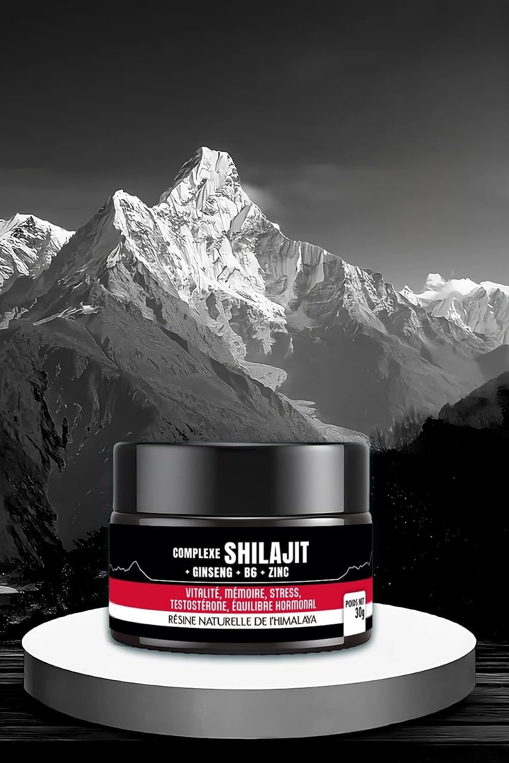 Shilajit Complex + Ginseng + B6 + Zinc - 30g Bottle - Image 2