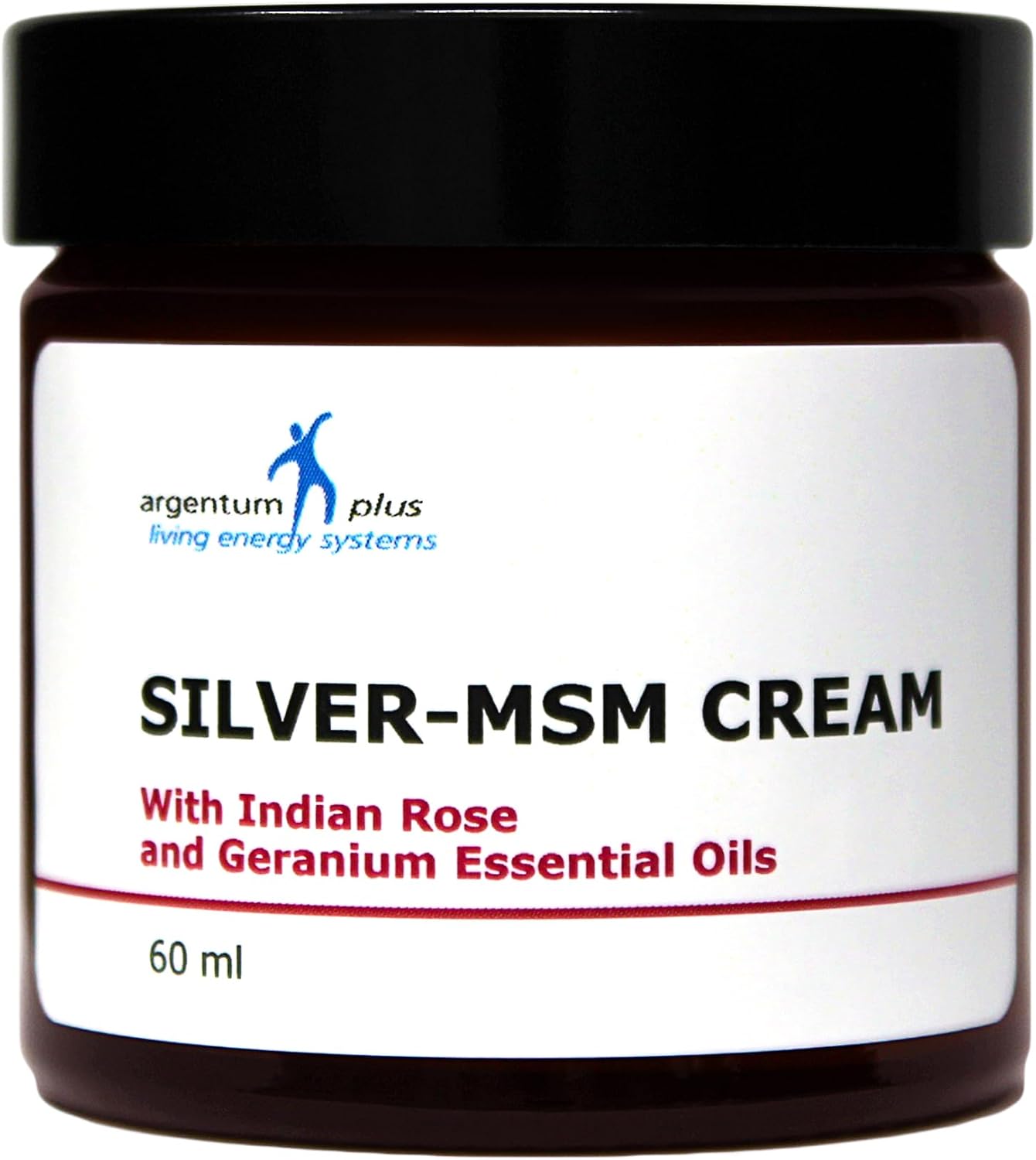 Silver-MSM Cream with Palmarosa and Geranium Essential Oils 60 ml - Image 2