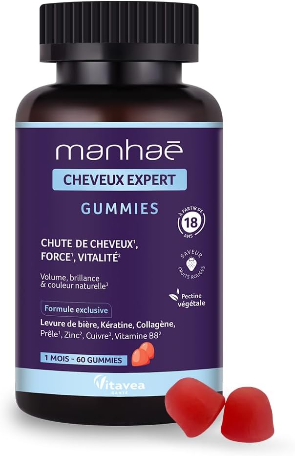 Vitavea Santé - Manhaé Hair Expert Gummies - Keratin, Zinc - 1 Month - Image 2