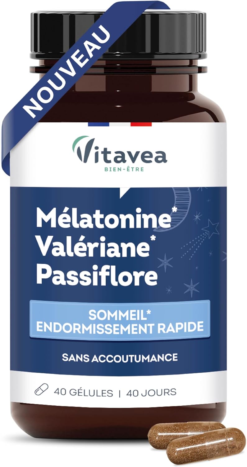 Vitavea Well-being Melatonin Valerine Passionflower - Sleep - 40 days - Image 2